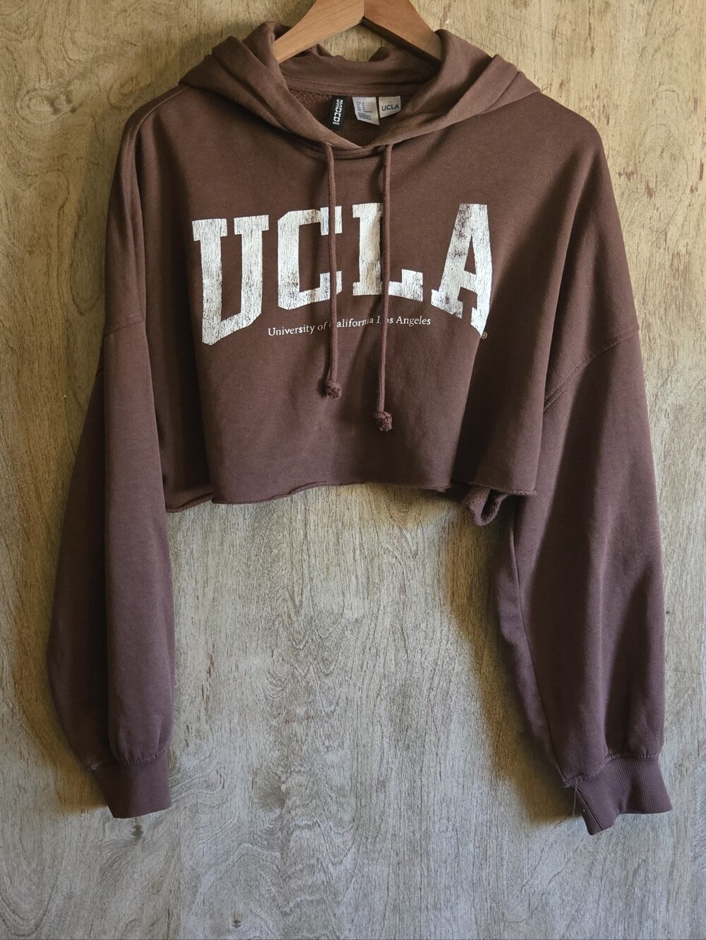 Divided UCLA Cropped Hooded Sweatshirt